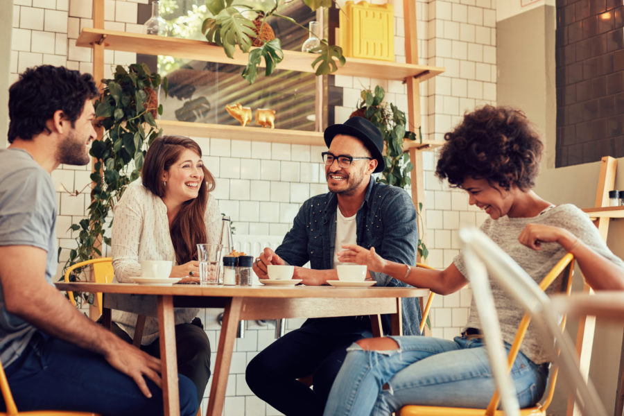 People Table Coffeeshop Hospitality Customer Employee Feedback